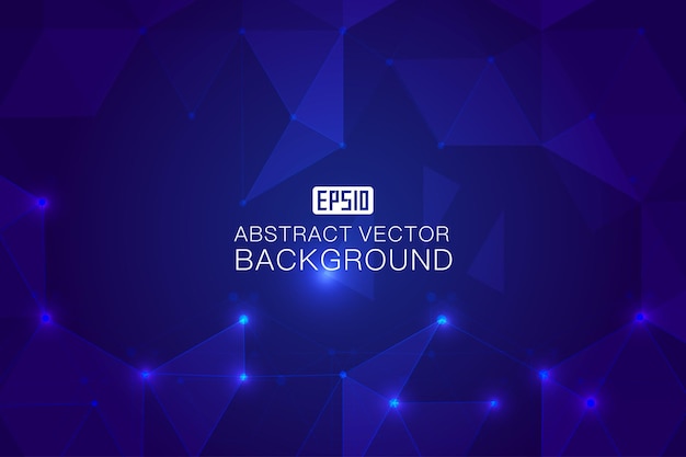 Point line and surface composition technology abstract vector background