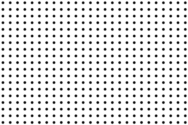 Polka dot pattern on white background