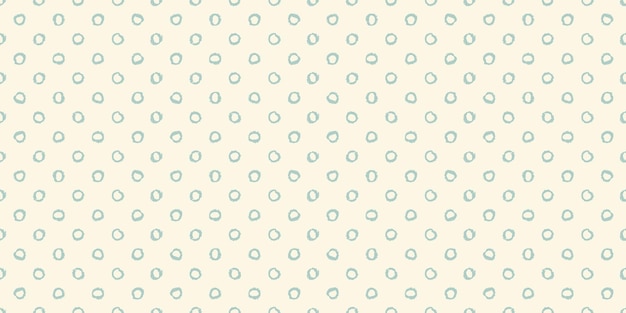 Polka dot seamless pattern with hand painted circles