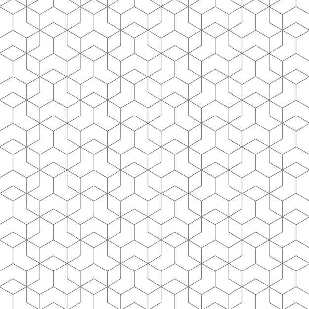 Polygon Geometric Linear Black White Decorative Pattern Background