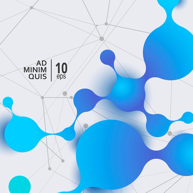 polygonal science research design background. futuristic modern abstract vector illustration.