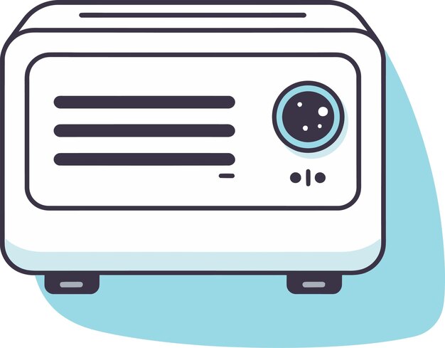Portable Air Quality Monitor Vector Graphic