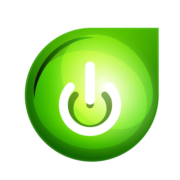 Power button icon start symbol vector illustration