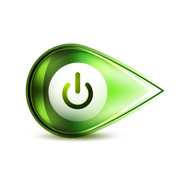 Power button icon start symbol vector illustration