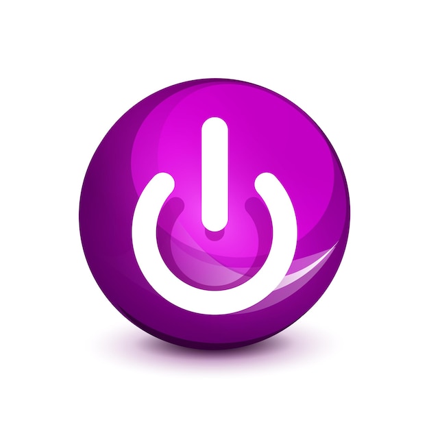 Power button icon start symbol vector illustration
