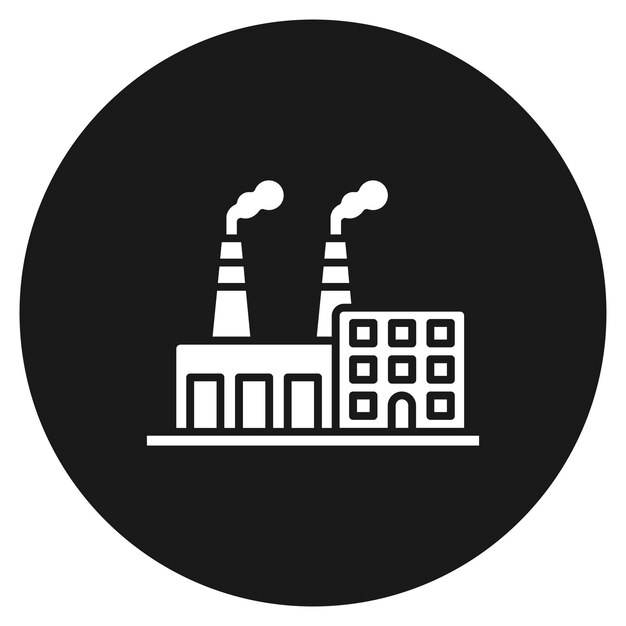 Power Plant vector icon Can be used for Petrol Industry iconset