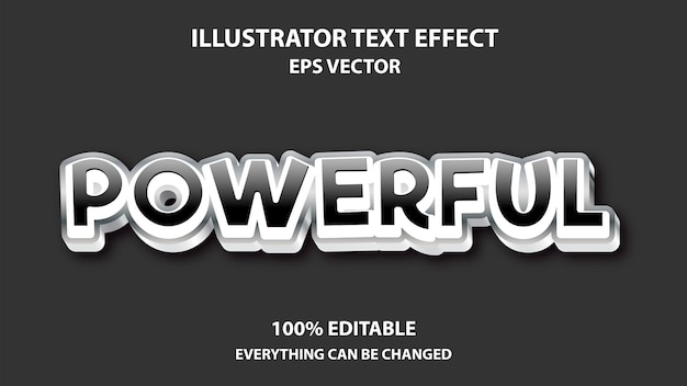 POWERFUL EDITABLE TEXT EFFECT