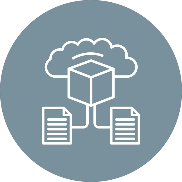 predictive modelling icon vector image can be used for big data