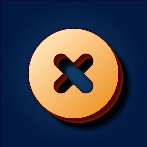 Premium Rich Blue Background Featuring Sophisticated Gold Wrong Icon