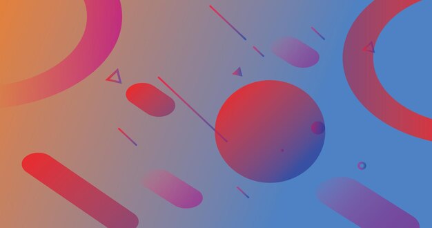 Premium vector of abstract geometric colorful background