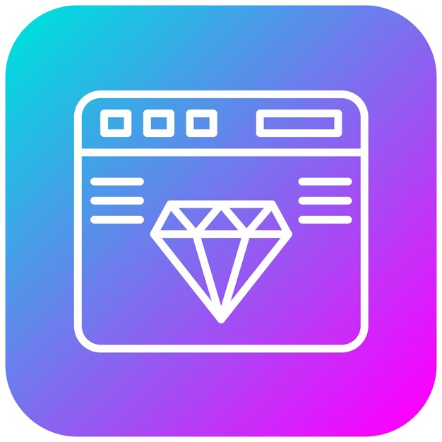 Premium Website vector icon Can be used for Computer Programming iconset