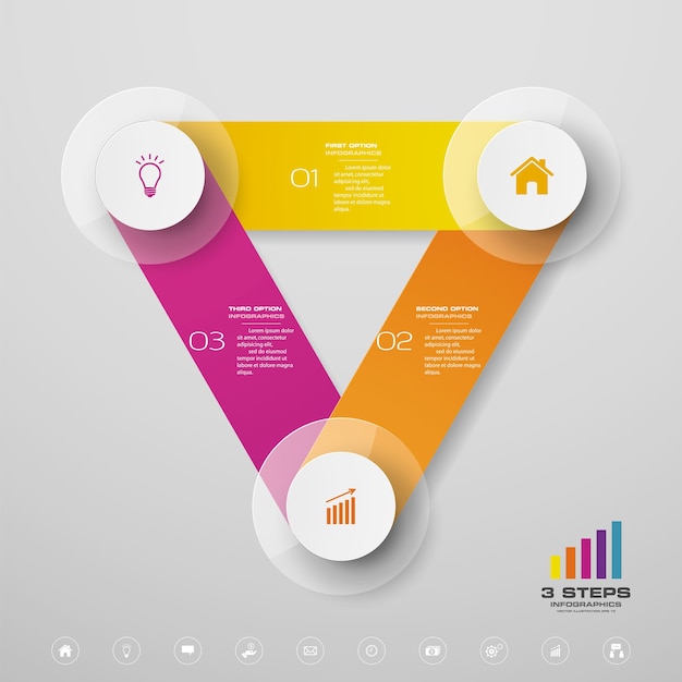 presentation chart infographic element