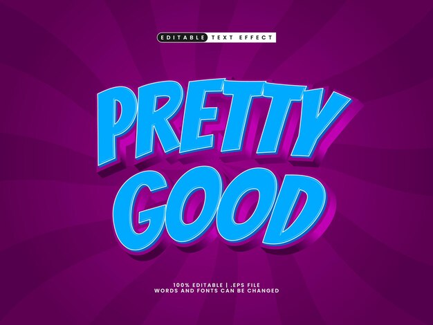 pretty good editable text effect in game and kids text style