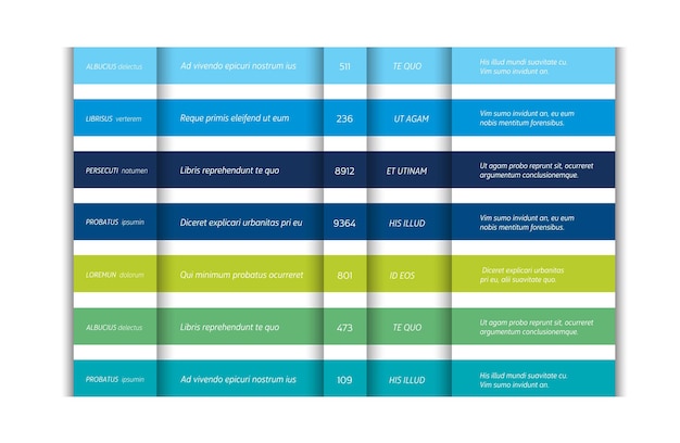 price table template pricing banner chart infographics element vector
