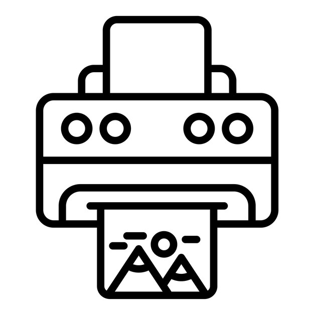 Print Line Illustration