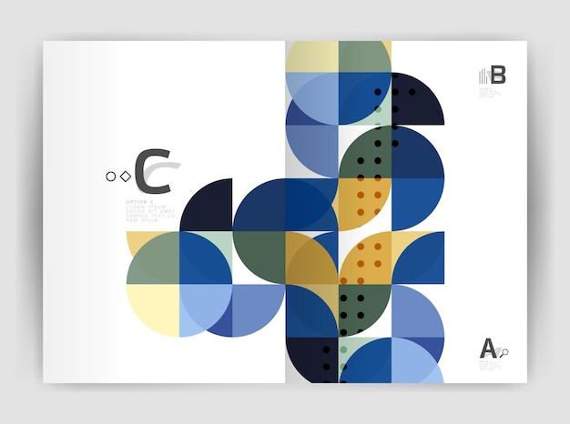Print template modern elegant background triangle annual report Vector design for workflow layout diagram number options or web design