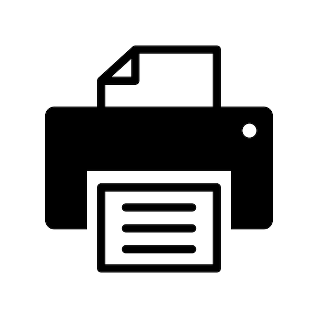 Printer Icon Vector Design Template