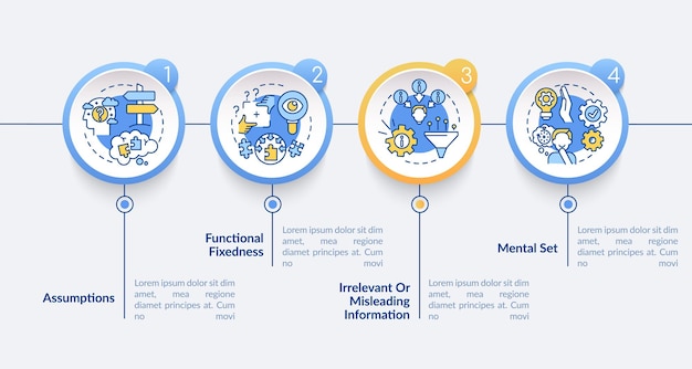 Problem solving obstacles infographic template