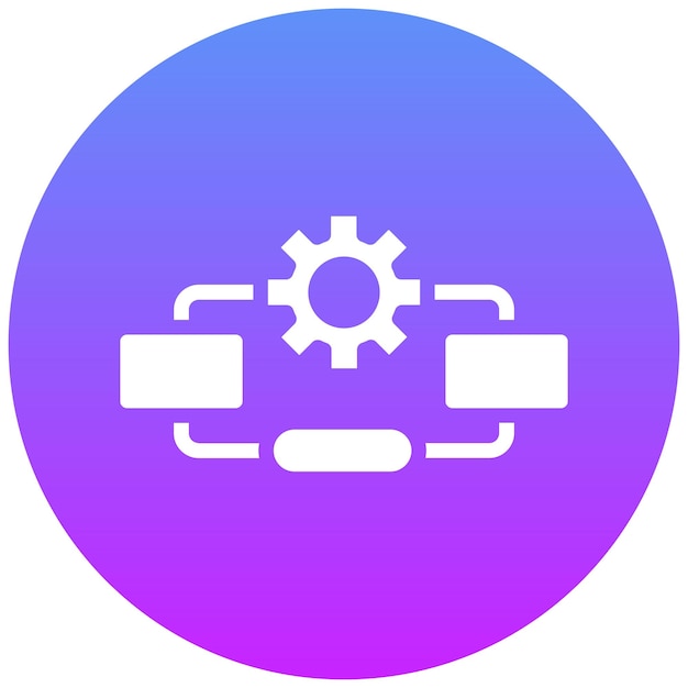 process flowchart vector icon illustration of quality assurance iconset
