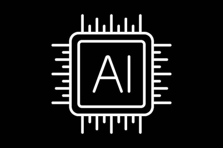 Vector processor ai icon icon related to business suitable for web site design app ui user interfaces flat line icon style simple vector design editable