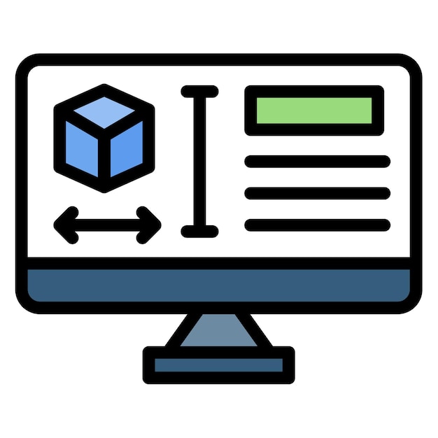 product design icon vector image can be used for art and craft supplies