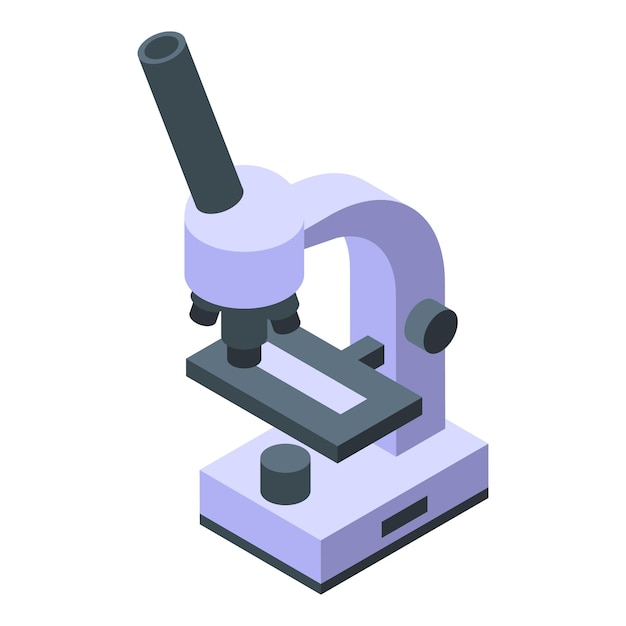 Professional laboratory microscope standing on table for scientific research