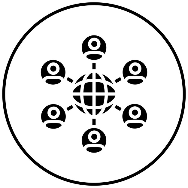 Professional Networking vector icon Can be used for Networking iconset