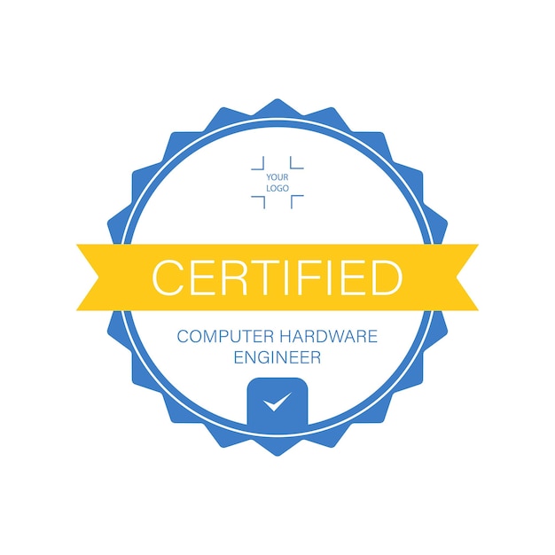 Professional round certificate of Computer Hardware Engineer