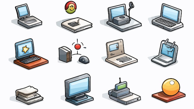 Professional Web and Computing Icons for Modern Design Projects