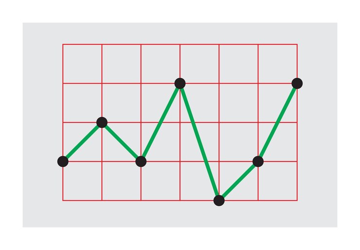 Vector profit chart graph business growth sign financial economy theme diagram marketing statistic
