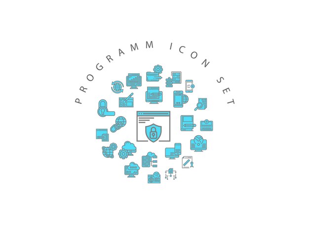 Program icon set design