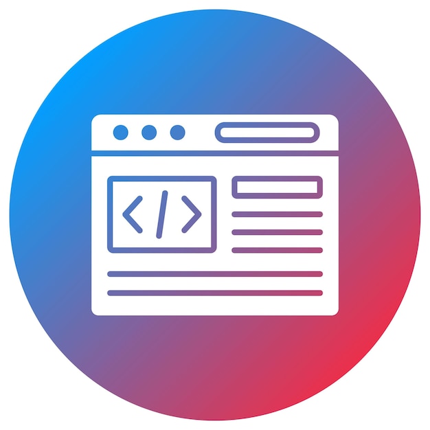 program interface icon vector image can be used for computer science