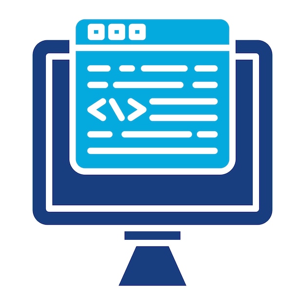 programmer duotone illustration