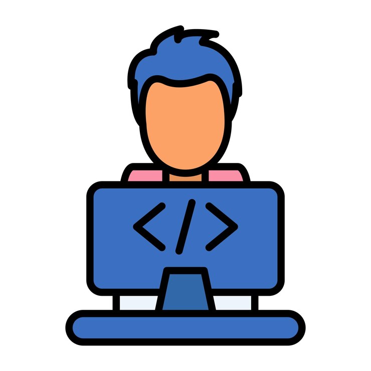Vector programmer flat illustration