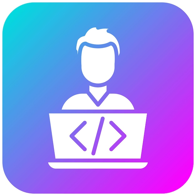 Programmer vector icon Can be used for Computer Programming iconset