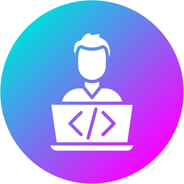 programmer vector icon can be used for computer programming iconset