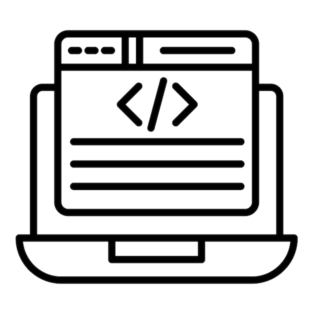 programmer vector illustration style