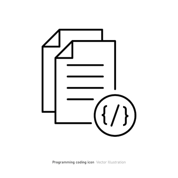 Programming coding icon design vector illustration