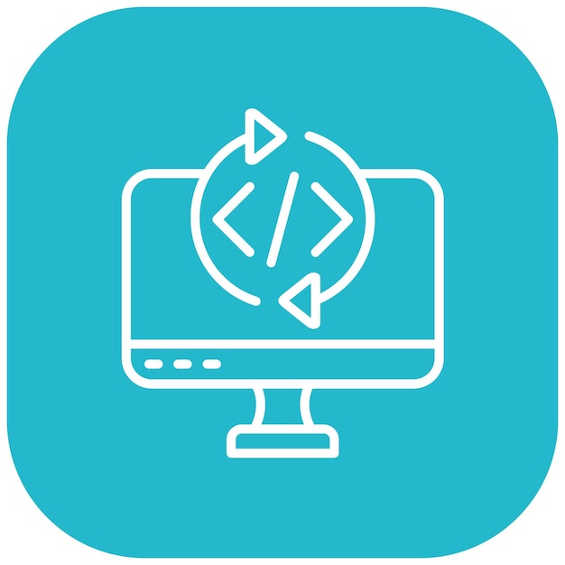 programming cycle vector illustration style