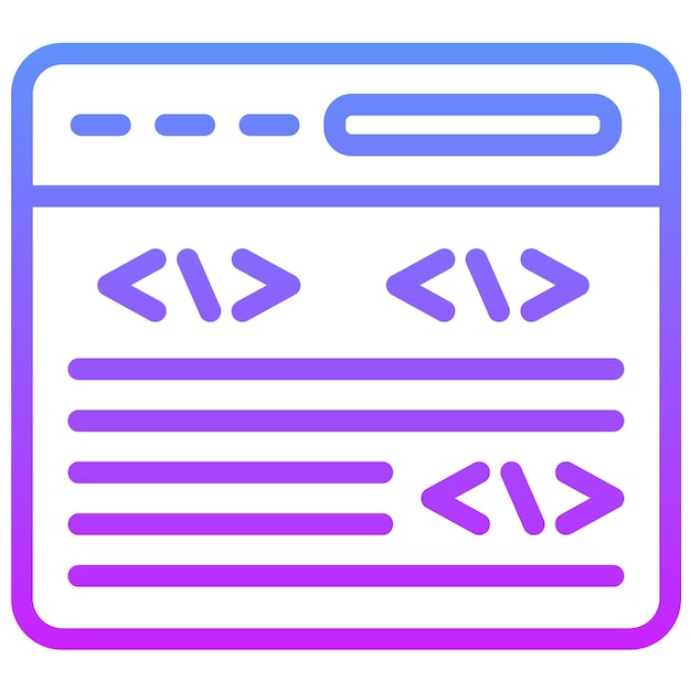 Programming Language vector icon illustration of No Code iconset