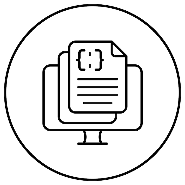 Programming Notes icon vector image Can be used for Computer Programming
