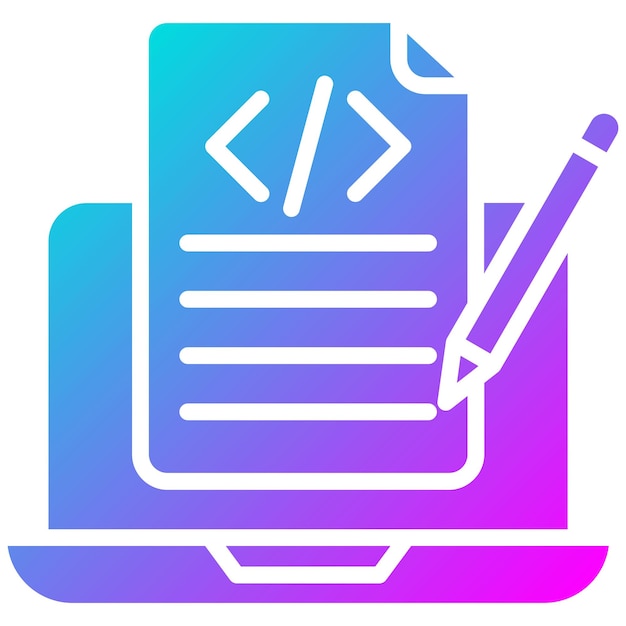 Programming Notes Vector Illustration Style