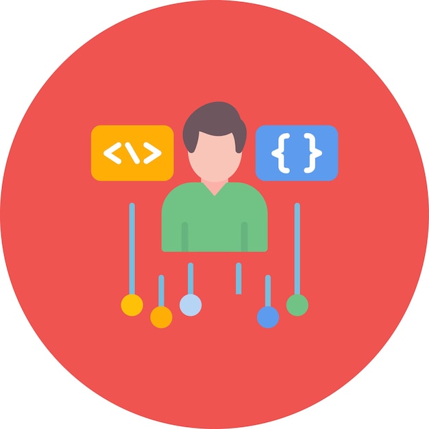 programming skills flat illustration