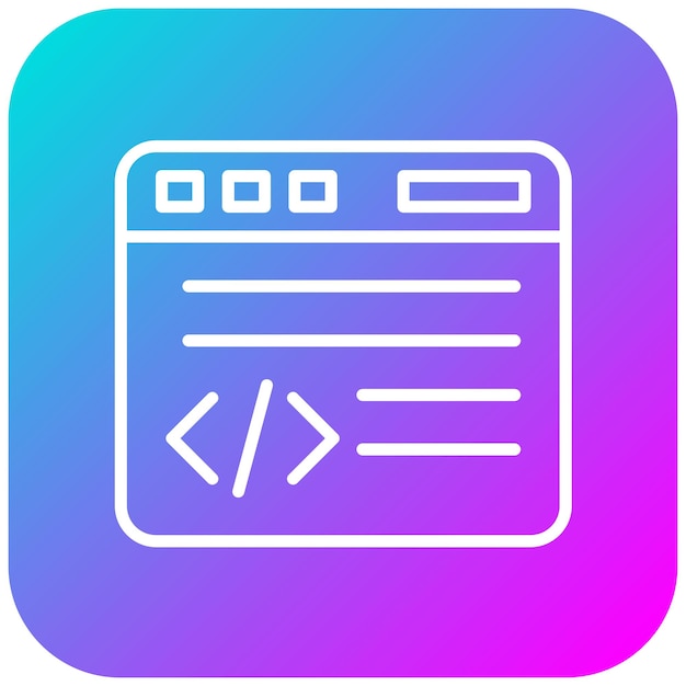 Programming vector icon Can be used for Computer Programming iconset