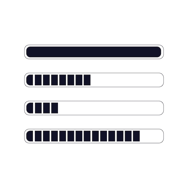 Progress Bar Illustrations