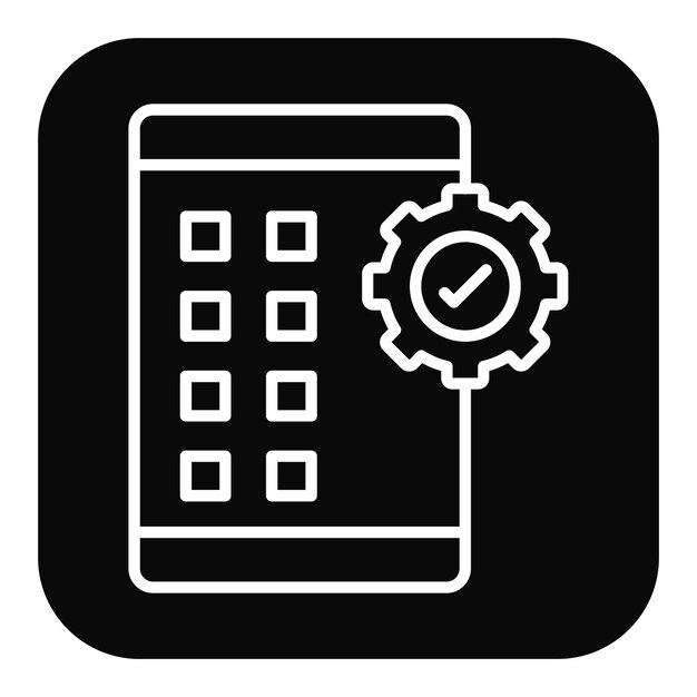 project management app vector icon can be used for home based business iconset