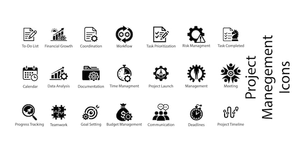 Project Management Icons Set
