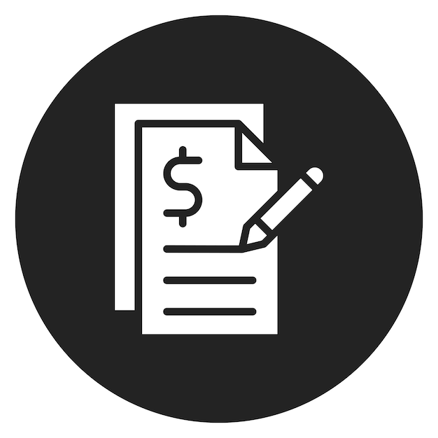 proposal writing icon vector image can be used for freelancer