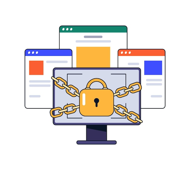 Protected and locked personal data in internet
