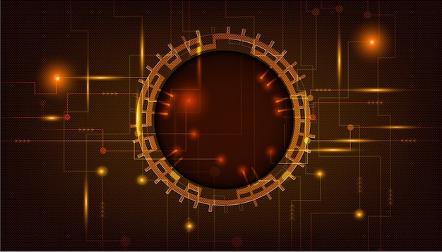 Protection or Digital security concept.technology background